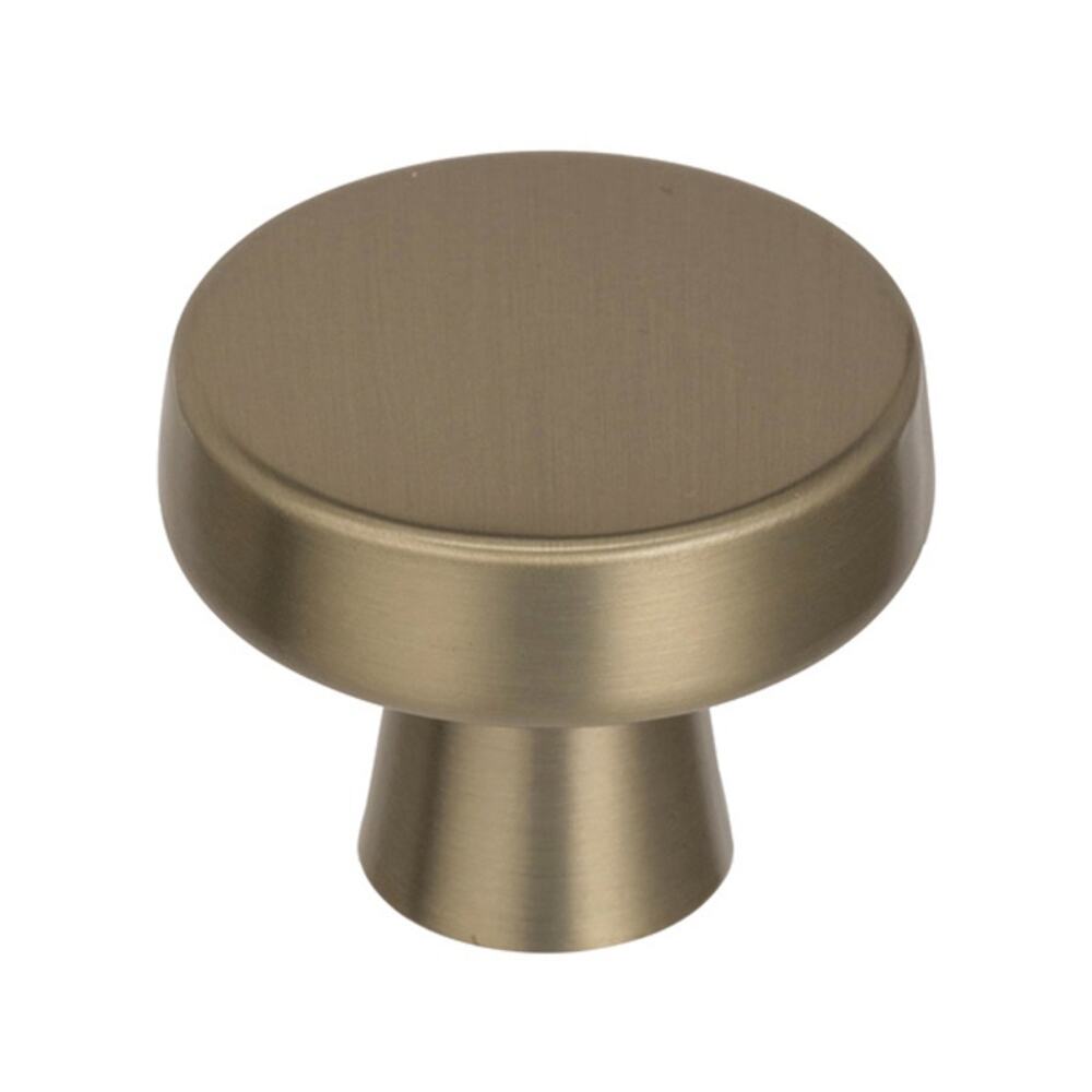 Blackrock 1‑5/16" (33 mm) Modern Golden Champagne Round Cabinet Knob